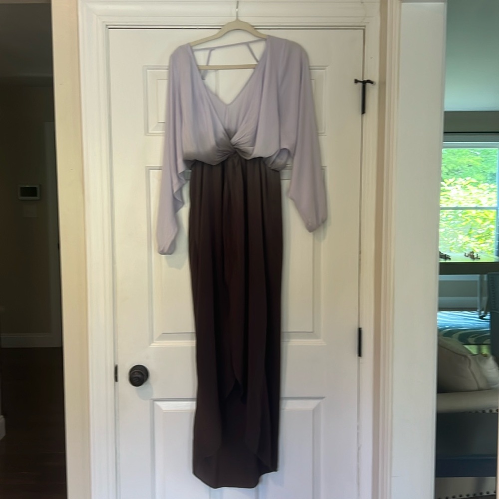 Free People rare maxi lavender/grey ombré dress - sz XS